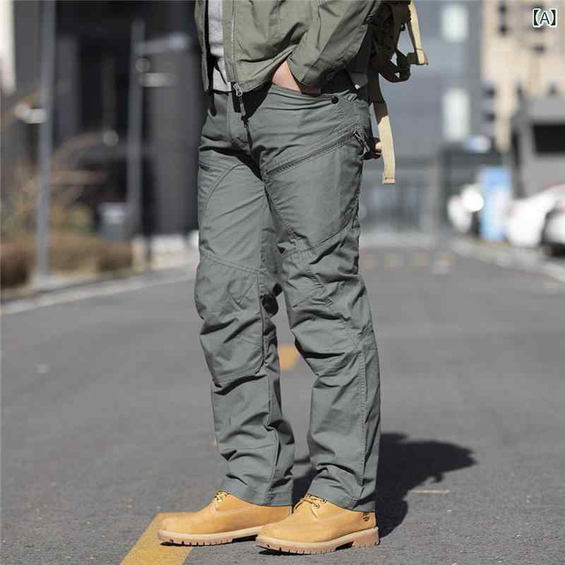 作業着 建設 現場 作業 ブロード スト ライダー タクティカル パンツ メンズ ゆったり ミリタリーファン トレーニング 防 滴 春秋 アウトドア マルチ ポケット 耐摩耗 オーバー オール