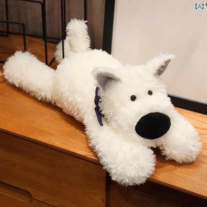 韓国 アクセサリー かわいい 韓国 レッド キング かわいい ウエスト ハイランド 犬の 人形 子犬の ぬいぐるみ 長い 子供用 睡眠 枕|LAONsChoice