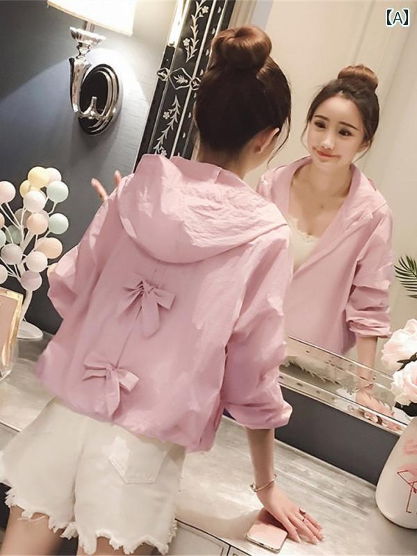 レディース アウターウェア ファッション の 日焼け防止 服 レディース 夏 薄型 スタイル 紫外線 防止 スーパー フェアリー ジャケットな ゆったり スリム フード付き