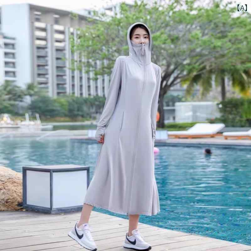レディース アウターウェア 2025夏の 日焼け防止 服 レディース ロング 全身 サイクリング 冷感 アウトドア 紫外線 防止 ジャケット