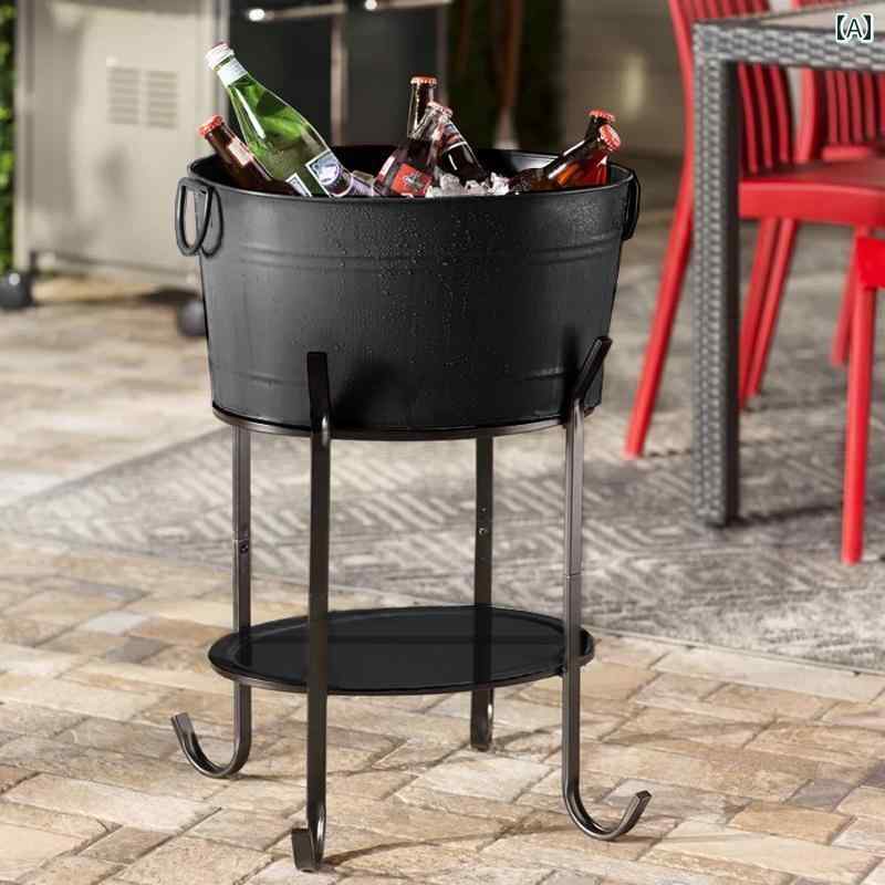 アイスペール バケツ アイス バケツ スタンド バー シャンパン 楕円形の 赤 ワインと 飲料 容器 ケータリング キャンプ 屋外 ウェディング イベント ビール バケツ。 7,854円
