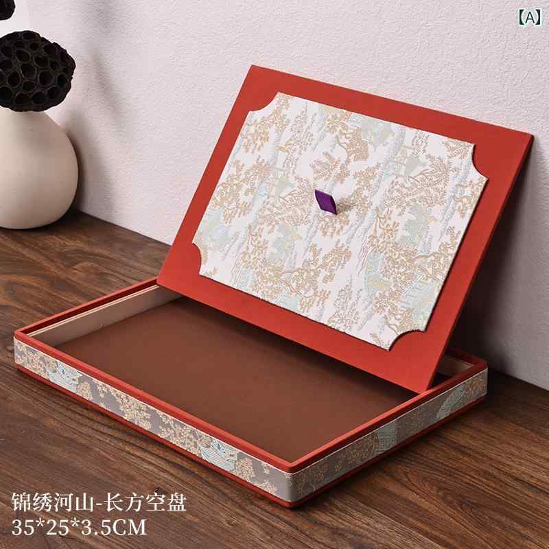 ジュエリーボックス 収納ボックス 蓋 付きの アンティーク調 ジュエリー トレイ 翡翠 ディスプレイ 防塵 リングと ブレスレット 収納 トレイ。