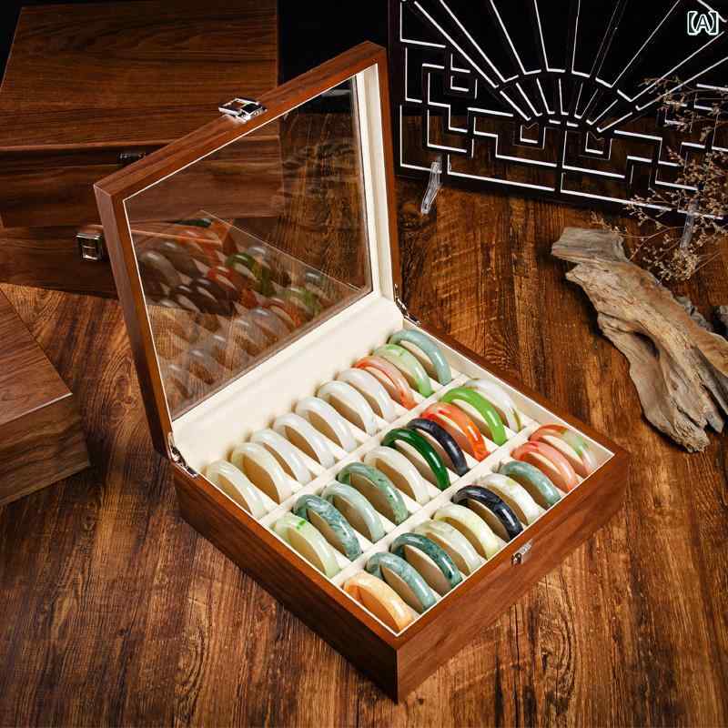 ジュエリーボックス 収納ボックス 木製の ブレスレット 時計 ネックレス 収納 ボックス 高級で大容量 翡翠 金 その他の 宝石を 整理 して 展示 できます。