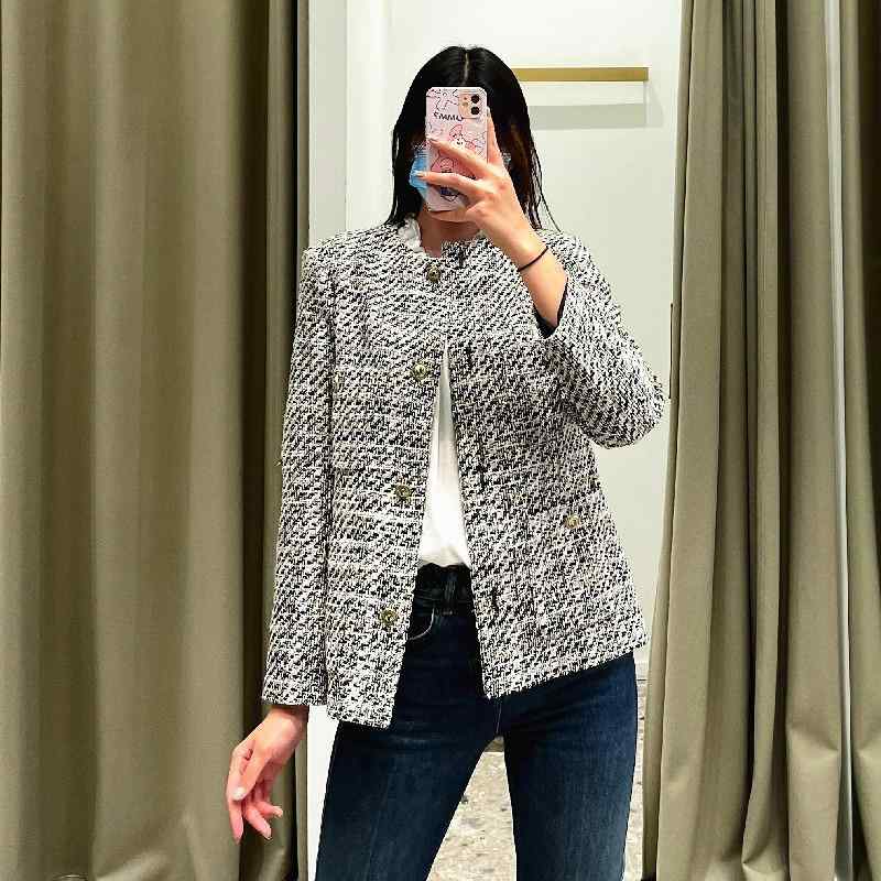 秋冬 レディース ニットコート ラウンドネック ウエストシェイプ シングルブレスト ショート丈 ロングスリーブ 上品 エレガント スタイル 暖か 軽量 アウター 7,301円