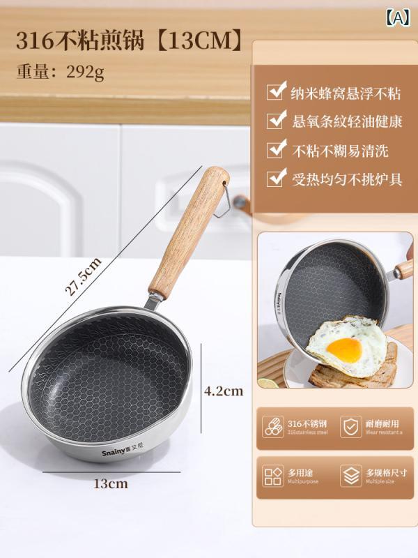フライパン ドイツの 朝食用 目玉焼き ミニ ノンスティックフライパン 小さい 鍋 目玉焼き用の な フライパン ぺたんこ