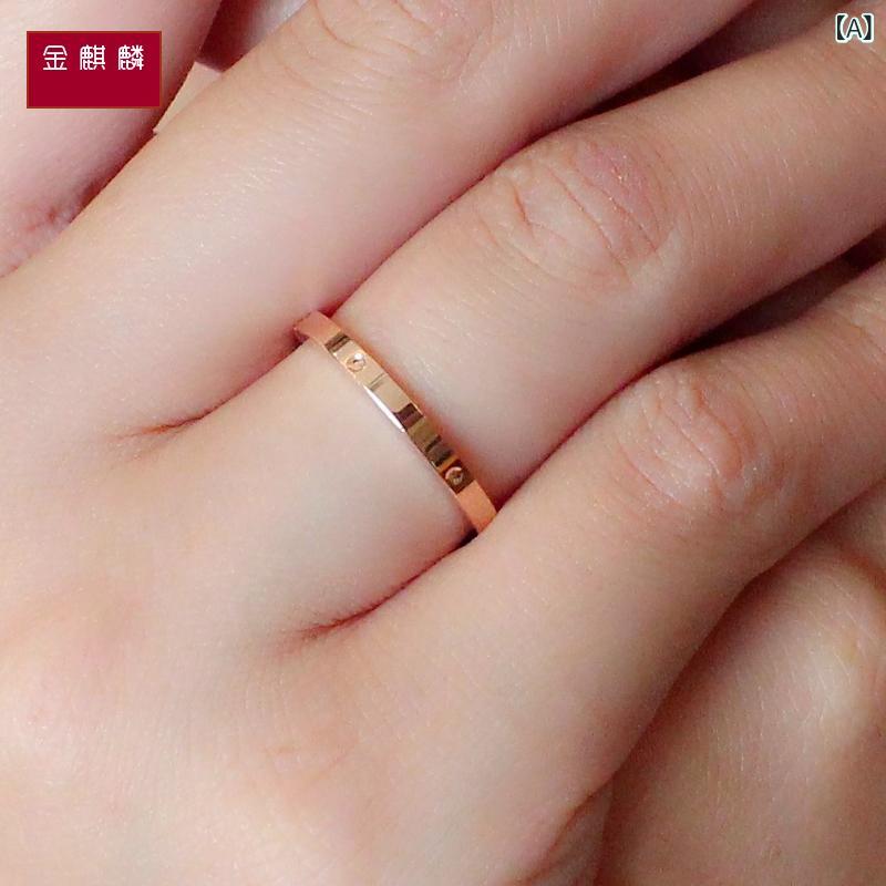 女性用 リング ロシア製 585 パープル ゴールド 14 K ローズゴールド 高級 スター リング 男女兼用 同じ スタイル ギフト ジン キリン
