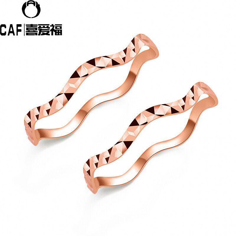 女性用 リング CAF ジュエリー ロシア 585 パープル ゴールド 14 K ローズゴールド リング 女性用 スター ツイストリング 価格