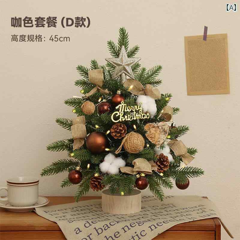 クリスマスツリー クリスマス ツリー ホーム デコレーション デスク トップ イン スタイル ミニ DIY 小さい オーナメント 2024新 パッケージ