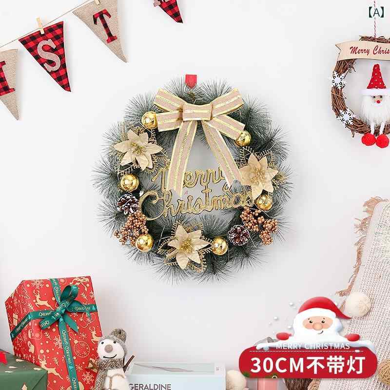 クリスマスの飾り クリスマスの 飾り リース ペンダント クリスマス ツリー ホーム ホテルの シーン レイアウト ドア 吊り｜LAONsChoice