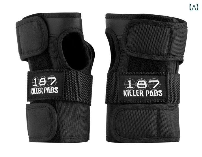 スケートボード 保護具 子供用 US 187 KillerPad ローラー スケート ボード ロング スポーツ スキー 保護 具 メンズ レディースの 手首と 手のひらの 手袋用