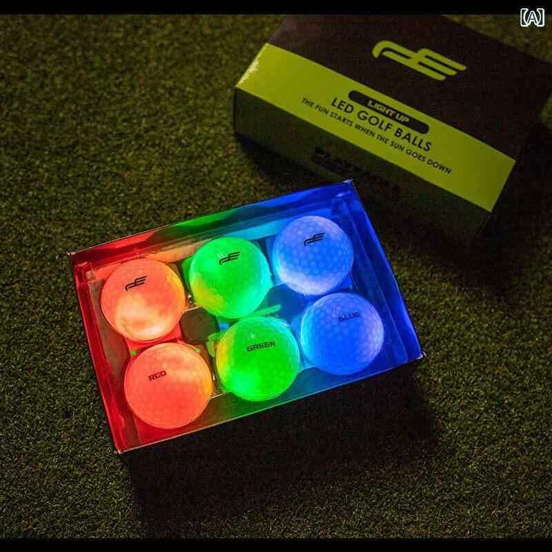 ゴルフどんぶり鉢 ゴルフ どんぶり鉢 発しる ナイト爵 閃光電球 LED マルチ 色合い スポーツ・アウトドア-ゴルフ-ボール