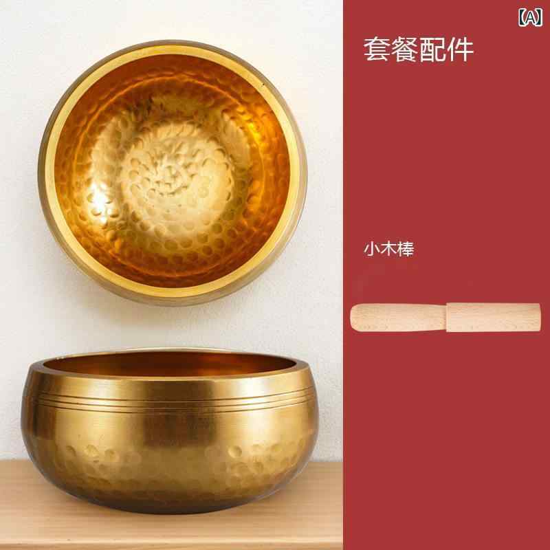 シンギングボウル ネパールの シンギング ボウル 銅製の 祈りの ボウルの サウンド ヒーラー 楽器 空間 レイアウト ミニ 瞑想 ヨガの 装飾品