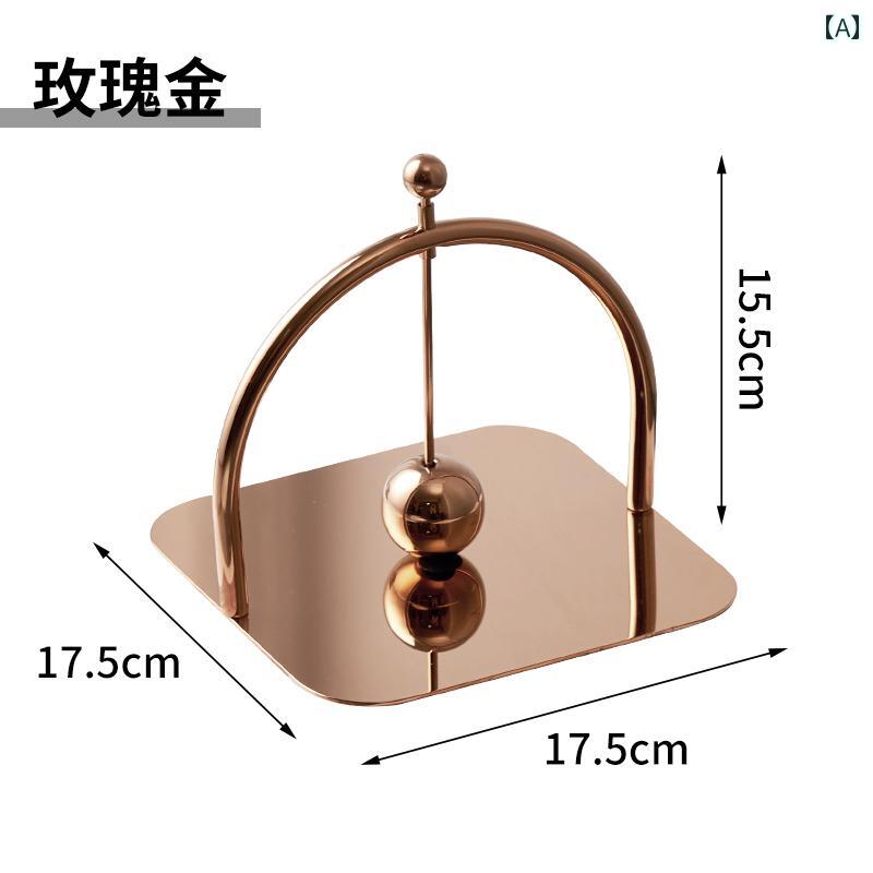 壁掛け トイレットペーパーホルダー レストラン / 商業 ホテル ローズゴールド ステンレス スチール製 スクエア 洋風 ペーパー タオルホルダー 軽い 高級 感と ハイエンド。