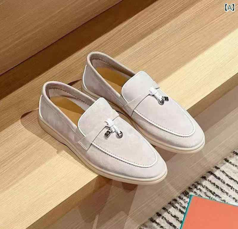 厚底置き目毛皮 レディース 25 年月 LP 革 置き目毛皮 レディース タッセル バックル スリッポン シューズ ラウンドトゥ 全能 木目細か 心地よい