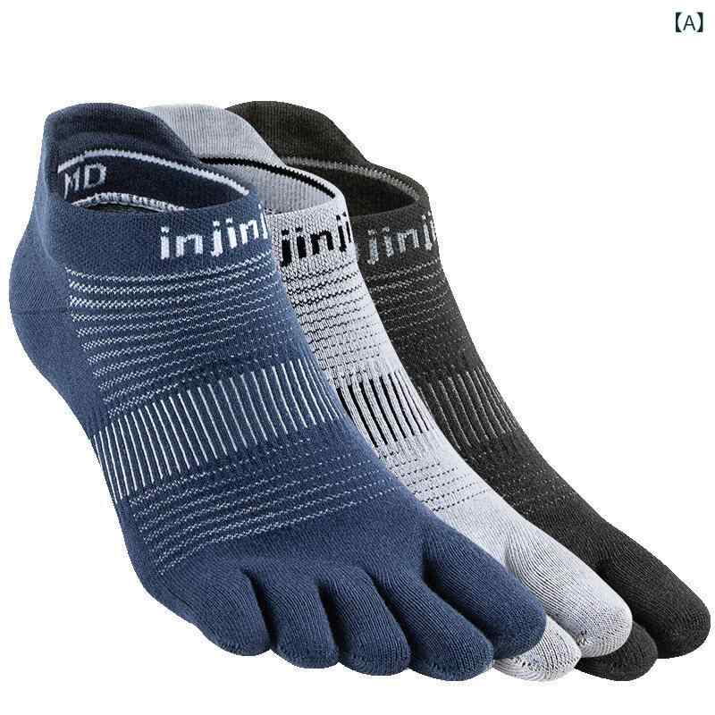5本指ソックス injinji 5本 指 ソックス 3 足 組 ギフト ボックス ショート チューブ 薄手 クールマックス 防水 水ぶくれ ランニング スプリット トゥ 夏｜LAONsChoice