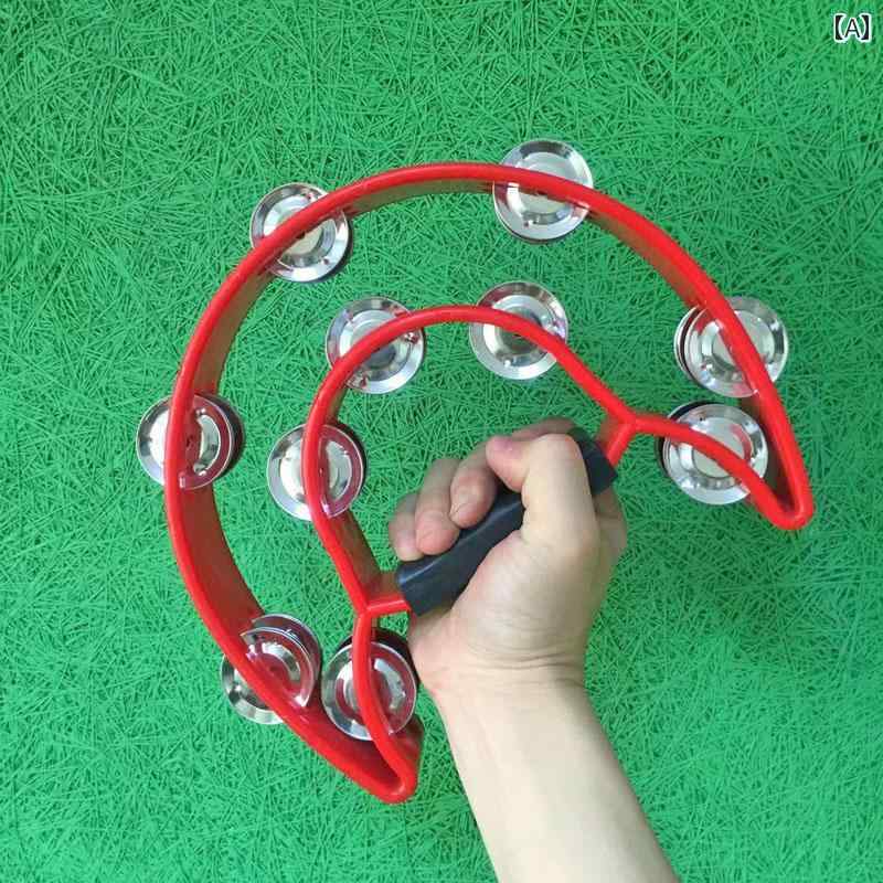 タンバリン 打楽器 品質 ABS ダブル 列 ハンド タンバリン プロ パフォーマンス レベル 合唱 フラワー ドラム サークル リズム 楽器