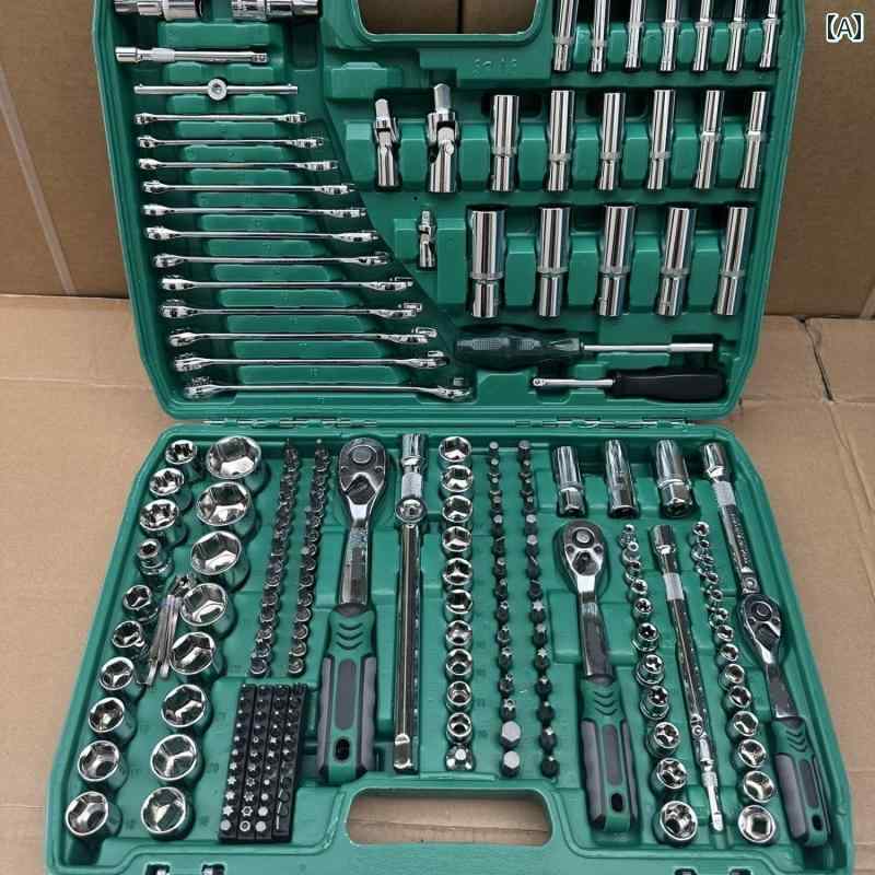 ラチェット ドイツ 216 ピース 修理 セット 多機能 ソケットレンチ コンビ ネーション スリーブ ラチェットレンチ 車 自動車 整備 士