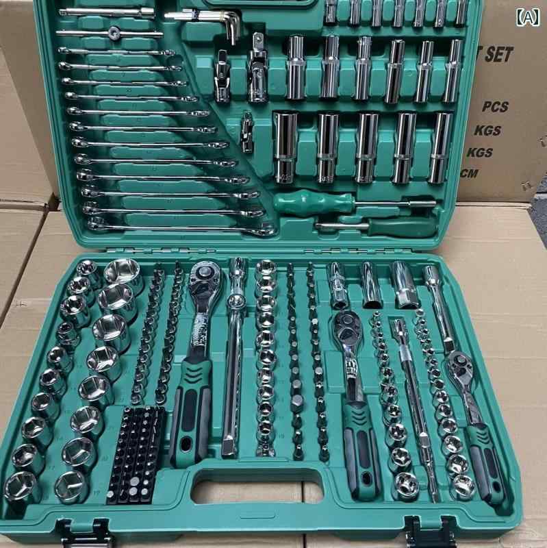 ラチェット ドイツ 216 ピース 修理 セット 多機能 ソケットレンチセット コンビ ネーション スリーブ ラチェットレンチ 車 5