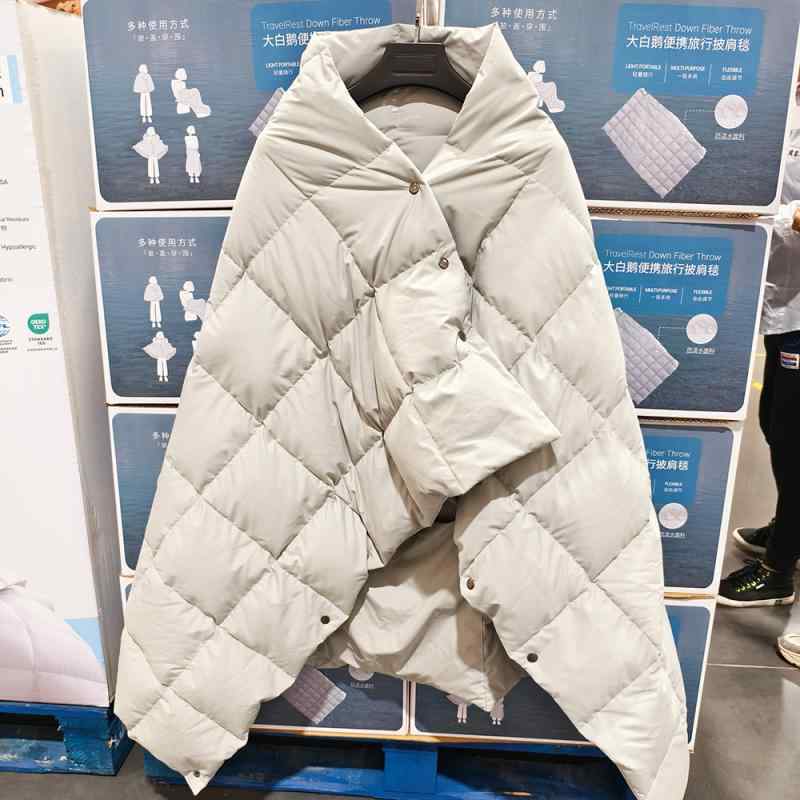 ベビーブランケット コストコ イー ティン ホテル グランド ホワイトグース ショール ブランケット ケープ カバー ポータブル ダウン