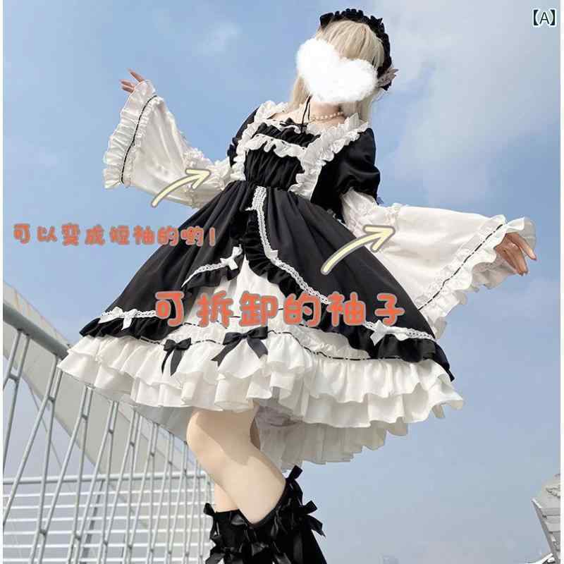 ロリータ メイド服 大きいサイズ 300 ジン ホワイト ナイト オーロラ ロリータスカート 女性 太い mm ダーク スウィート ソフト ガール ロリータロリータ スカート 240
