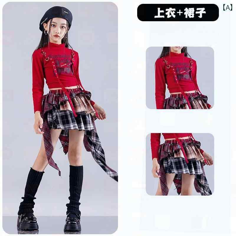 子供用 ヒップホップ ジャズ ダンス ガールの でな T ステージ ショーの な 服の スーツ ヒップ ホップ パフォーマンス 服 女性 グループ ストリート