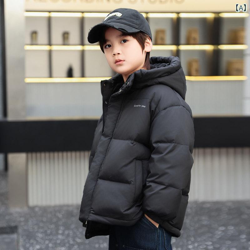 子供用 ダウンジャケット 子供用 ダウン ジャケット 男の子 2024 スタイリッシュ ショート ガールズ パファー 厚手 ミディアムと 大きいサイズ 子供服 冬 コート