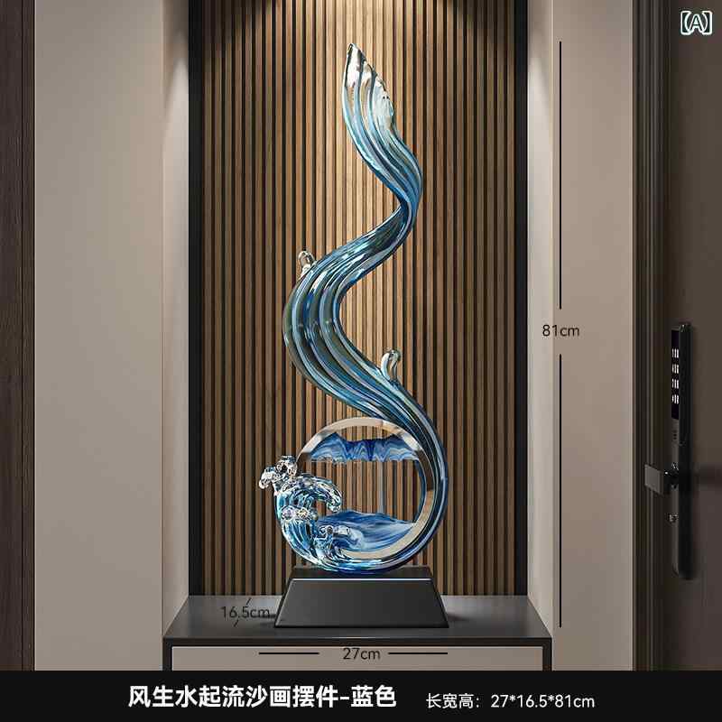 装飾品 飾り 玄関の 装飾は 非常にが あり 軽くて ハイエンド 大きい リビング ルームの 玄関 ドア ホールの 垂直の 高さ 装飾の 高級 感