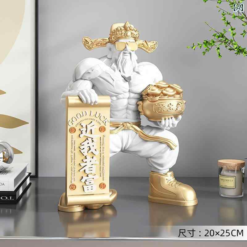 装飾品 飾り 筋肉の 富の 神 デスク トップ 装飾品 店の フロント デスクの 装飾 リビング ルーム ホーム オフィスの オープニング ギフト