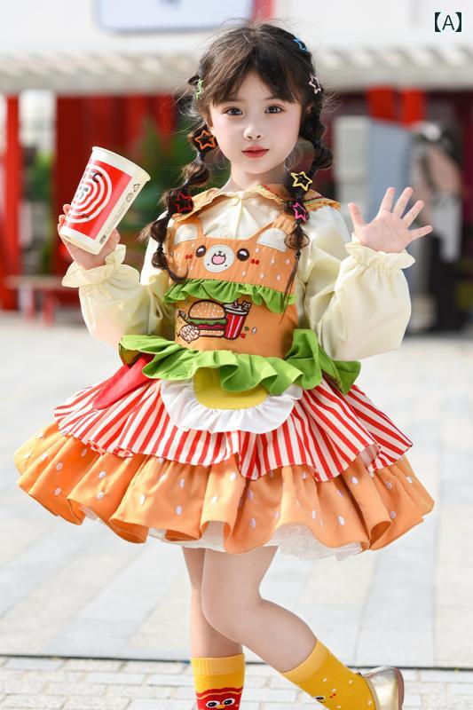 虹霓メッシュ 御召しもの うしろ帯用 ロリータ 御姫様 御召しもの 秋 赤ちゃん用 バーガー 誕生日 スコート
