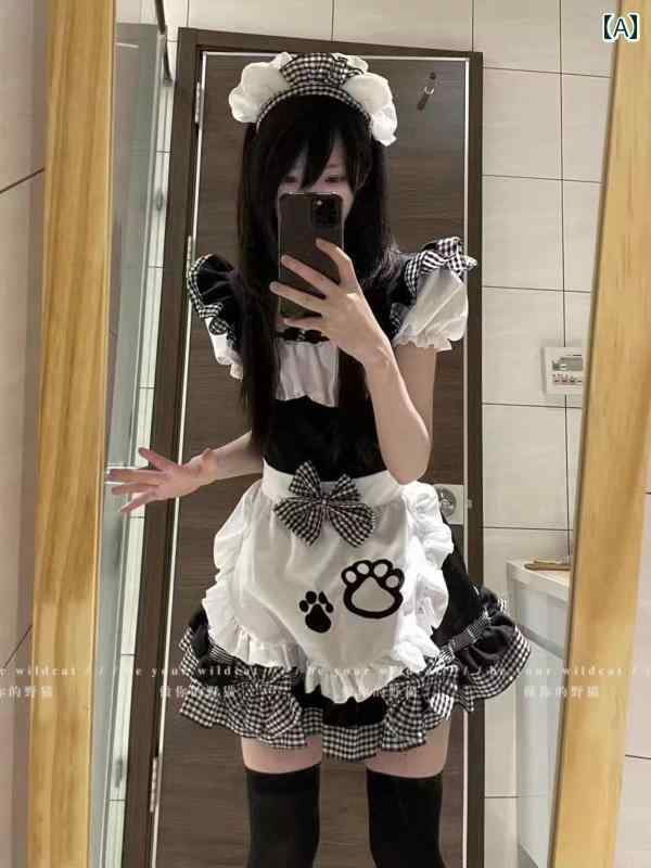 メイド服 コス メイド 服 コス かわいい 柔らかい 女の子猫 二 次元 ロリータ コスプレ 衣装 ドレス