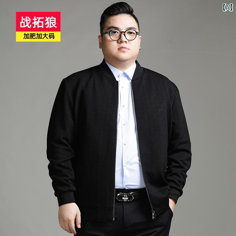 大きいサイズ メンズ 春秋 中年 メンズ 野球 ジャケット カジュアル コート 大きいサイズメンズ 太った 男 大きめ サイズ ゆったり トップ|LAONsChoice