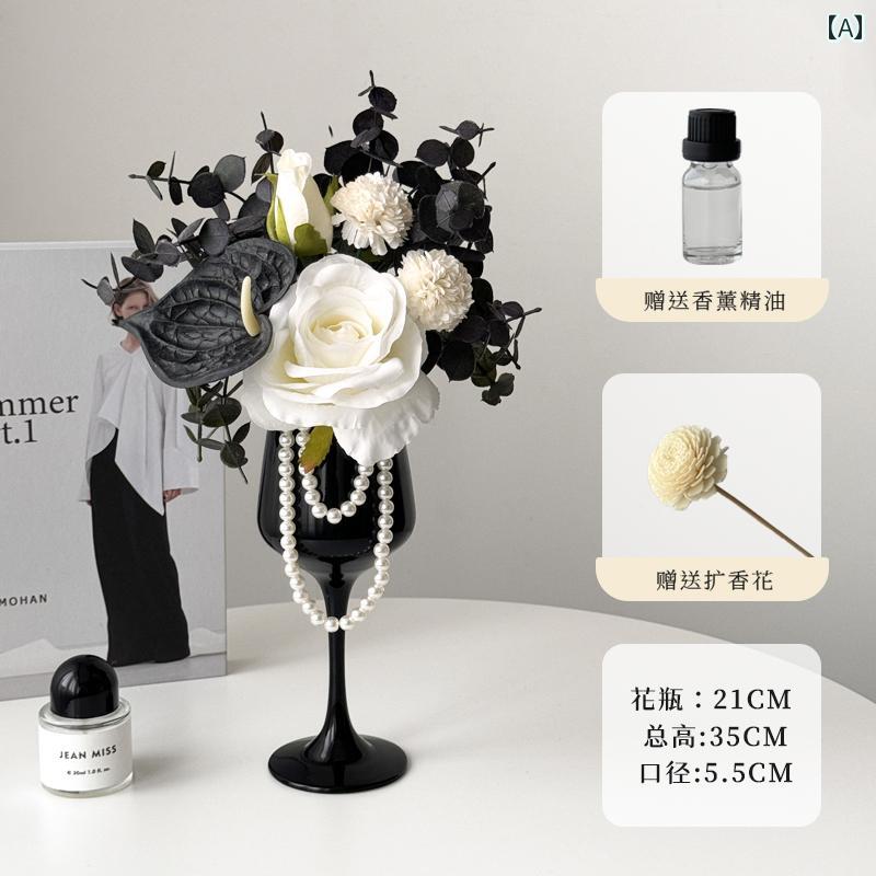 装飾品 インテリア フランスの 軽い 高級 造花 シミュレーション 花 飾り テーブル テレビキャビネット 装飾 花瓶