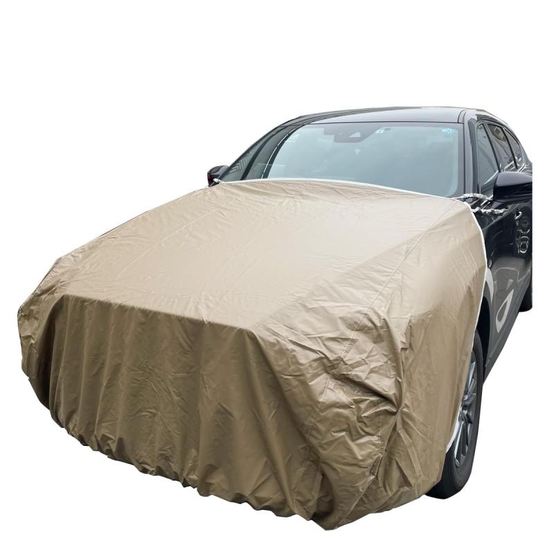 【テマトラン】 車 ボンネットカバー 厚手 300d フロント 保護 車 カバー 自動車 カー ボディ ヘッドライトカバー ワンタッチ ボディー ハーフ 車体 厚手 TEMAx