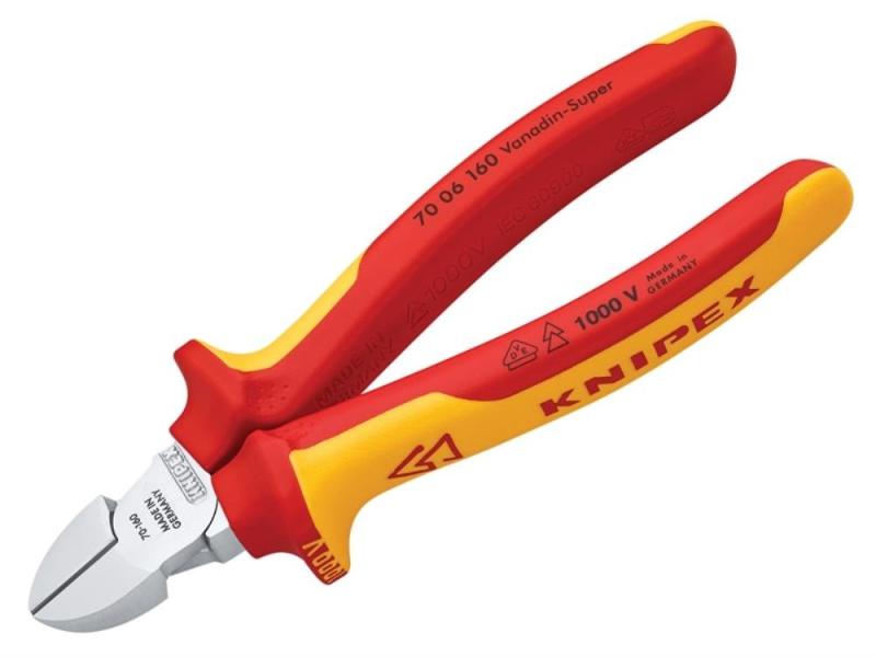 KNIPEX クニペックス 絶縁斜ニッパー 1000Ｖ絶縁 全長140mm 7006-140