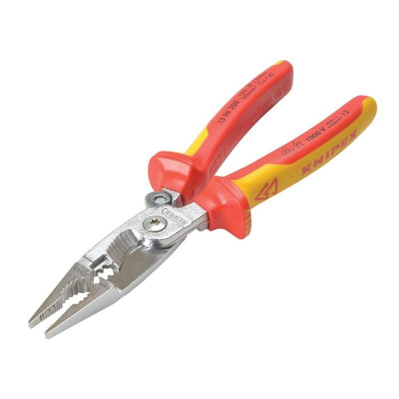 クニペックス KNIPEX 絶縁エレクトロプライヤー(スプリング付) (SB) 1396-200|LAONsChoice