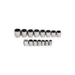 WILLIAMS(ウィリアムズ) ソケット仕掛ける 12角 差込角3/8インチ20個セット-差込角3/4インチ15個セット