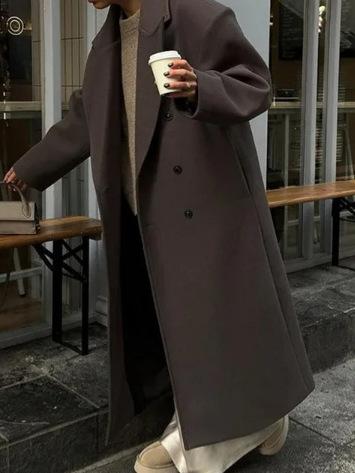 コート メンズ 秋冬 ロング丈 ウール混 テーラードカラー ダブルブレスト アウター 保温 通勤用 暖かみ スタイリッシュ 形状 機能性