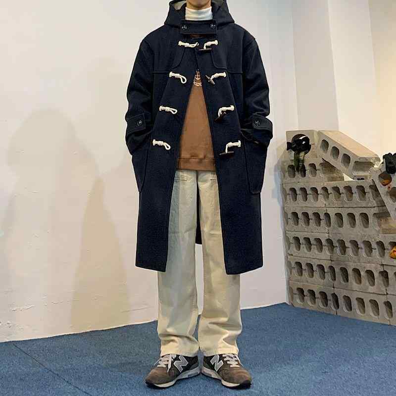 MYQ 冬 毛は コートの 男性 韓国 潮流の 中で 長い タイプの メンズ 衣が ゆったりしています。|LAONsChoice