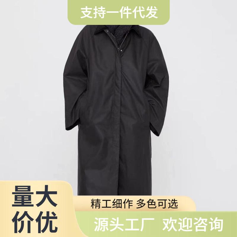 レディース 秋冬 綿 ロング厚地の外套 防 細工物 流行り物 アウター 上衣 合わせ分かりやすい ミリタリー表現スタイル 軽さ 伸縮性 綿織物原料品 ロング丈 暗然たる色つや 通い用 普段使い走りx2x2