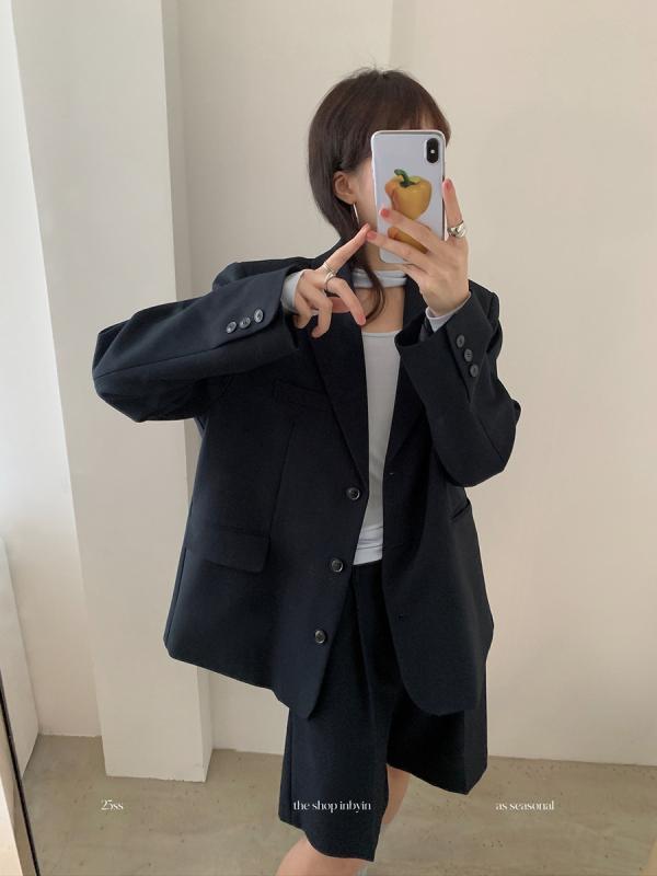 レディース テーラードジャケット ゆったり 相応う 心地好い 通い用 日常使い走り 春 長袖 肩パッド 中長丈 アウター トップス 助けること 商行為表現スタイル