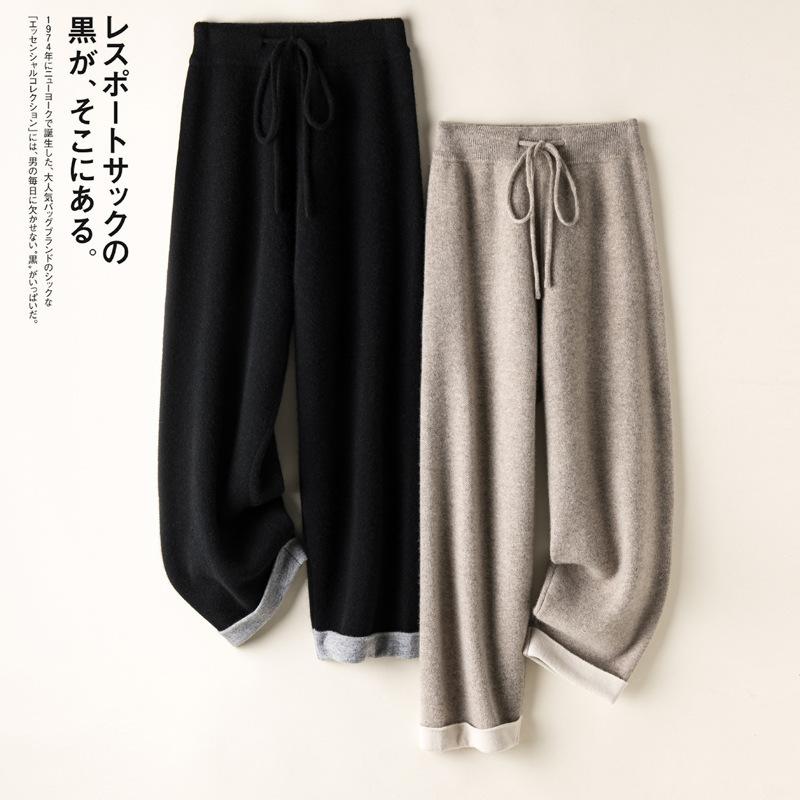 ズボン下 レディース 秋冬 編み物  9分丈 御機嫌酉の方角 紐付き 折り返し ゆったり 影ぼうし  毛糸 心地よい か細い 成り行き 生あたたかい 伸ばすこと