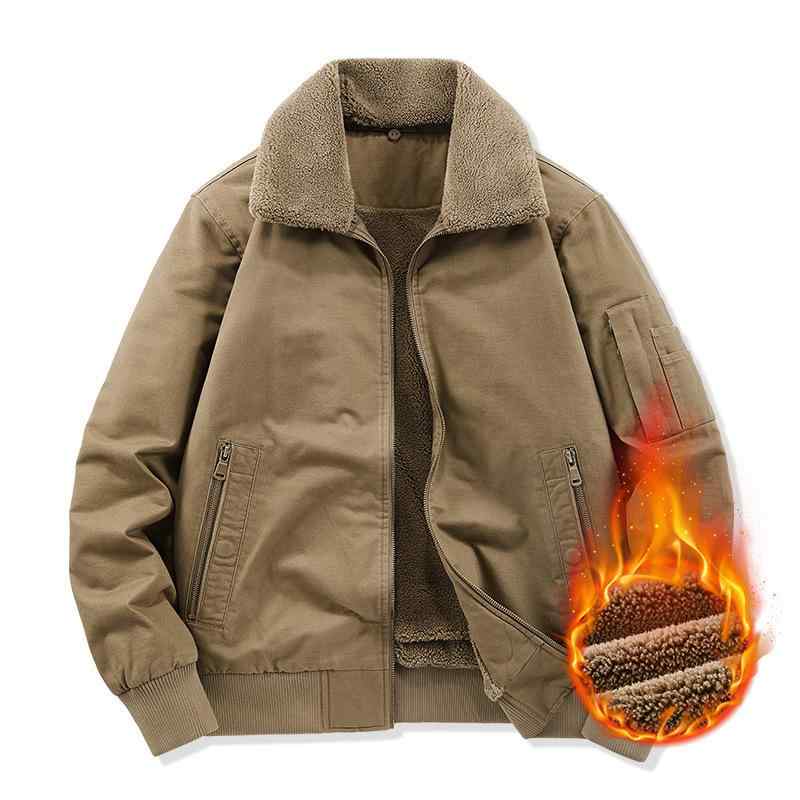 メンズ 秋冬 レトロ ウォッシュド 上衣 綿原料品 起毛産業 生あたたかい アウター 心地好い 普段使い走り 通い デイリー 軽さ 好いたらしい