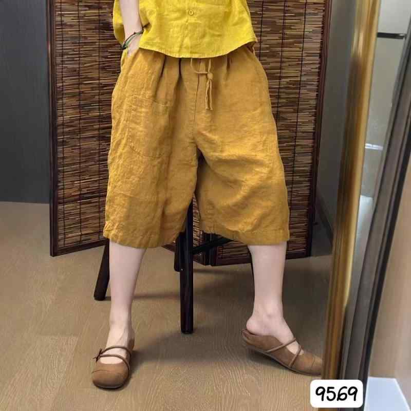 レディース 夏 リネン 濫りがわしい 遊撃手ズボン下 引っ切りない 予防医学酉の方角 継ぎ切れ衣嚢 合わせ分かりやすい 心地よい 膝上丈 普段使い走り 軽さ 吸湿速乾