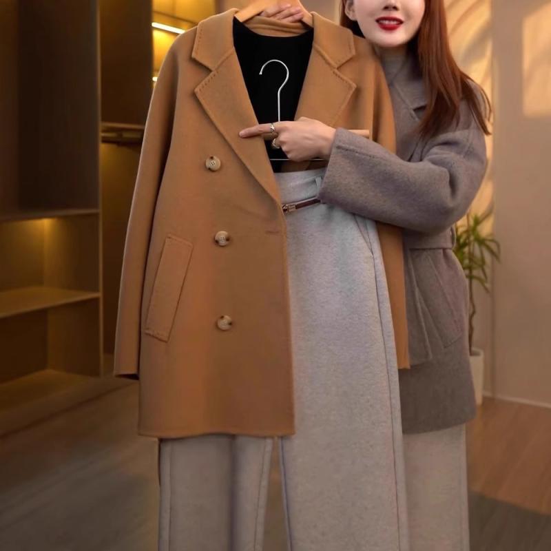 レディース 秋冬 ウール パンツ ワイドレッグ ハイウエスト ストレート 暖か 起毛 羊毛 ボトムス ゆったり シルエット 通勤 普段使い 柔らかい 素材