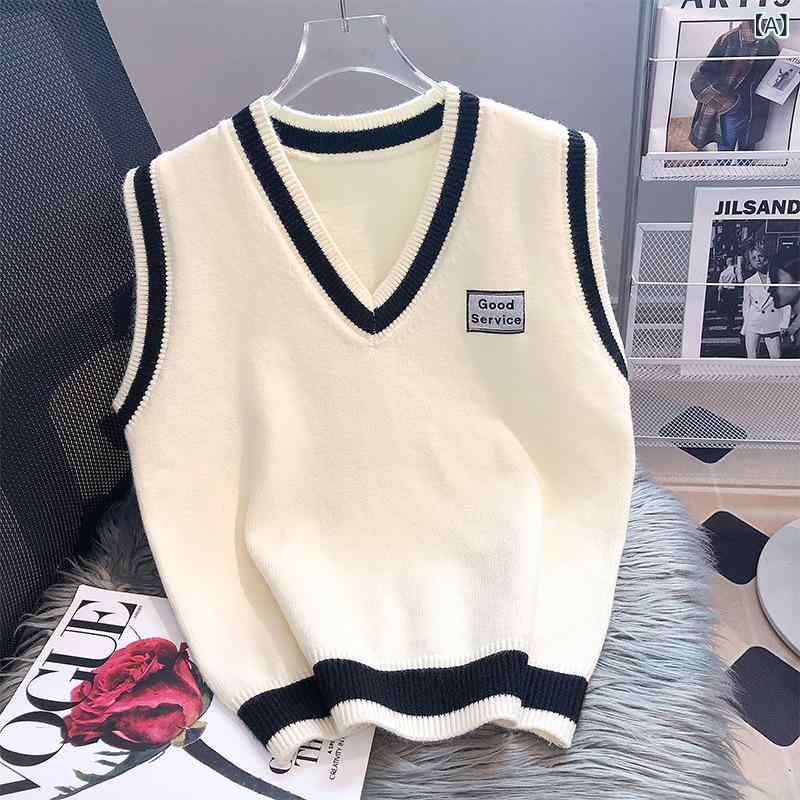 ニットベスト レディース 秋冬 学院 暖か レイヤード セーター トップス キャミソール シャツ コーディネート ウール混 長袖 無地 ベーシック スタイル 4,251円