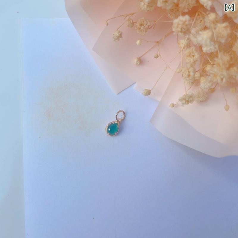 ネックレス 天然 グリーン アゲート 両面 ペンダント 925 シルバー レトロ ビンテージ ユニーク デザイン 女性用 アクセサリー 天然石 ジュエリー
