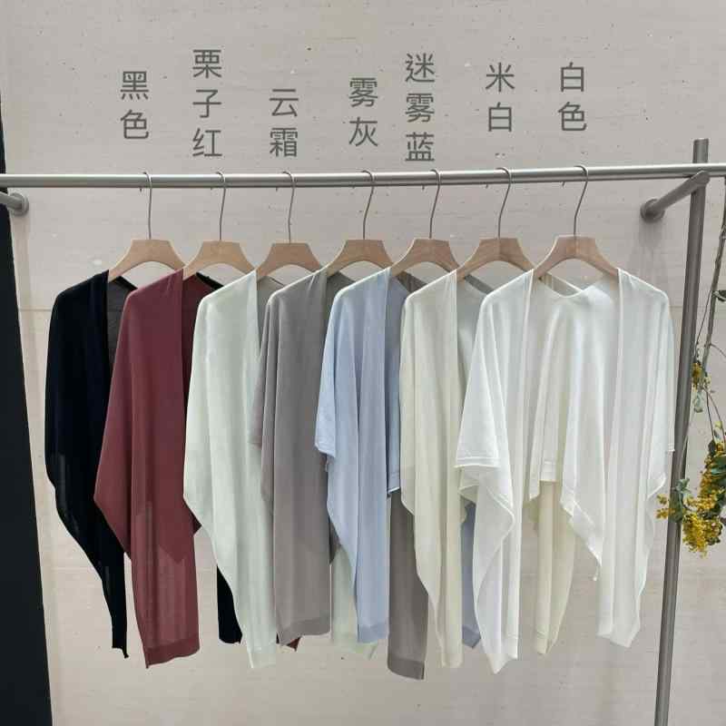 ジレー 肩かけ 手合い 夏用 薄っぺら 編み物 単色 非対称  遊撃手丈 今めかしい 今めかしい 心地よい 普段使い走り 軽さ 通気性 好いたらしい トップス