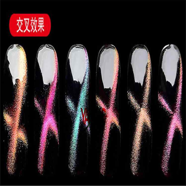 ネイルパウダー 3D磁石キャッツアイ 偏光虹色パール 色変わりうつり変わり かざり付ける品用 明滅する光細末 キラキラ成り行き ネイルアート シマー工業 色つや取り替えっこ