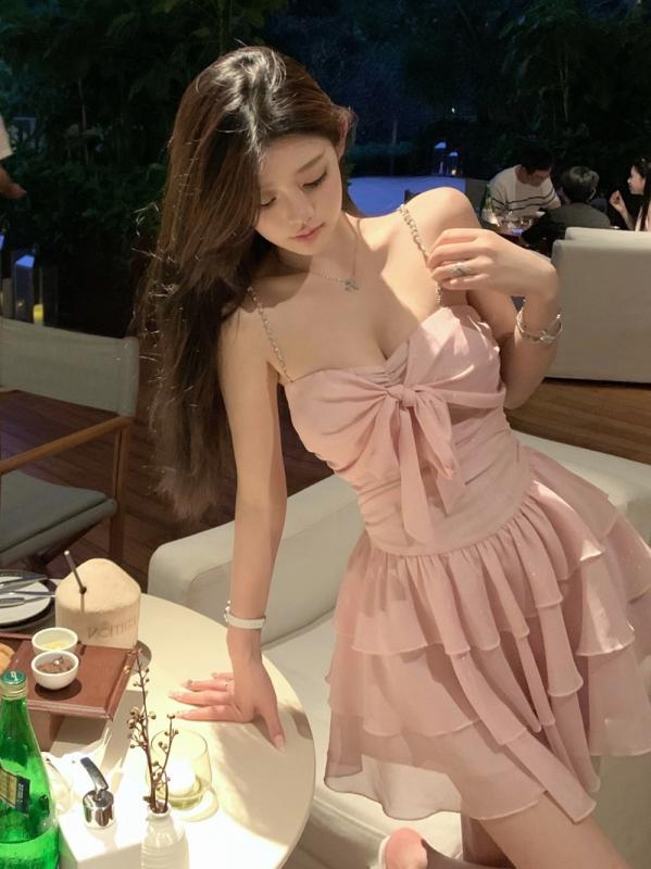キャミワンピース レディース 夏用 セクシー 仙女 チュール レース 吊り帯 デザイン スリム効果 カジュアル ファッション ショート丈 軽量 伸縮性 吸湿速乾