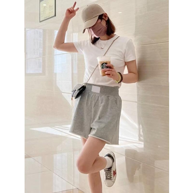 ショーツ レディース 夏用 ゆったり スリム見え 伸縮ウエスト カジュアル スポーツ ストレート ハーフパンツ 普段使い 軽量 吸湿速乾